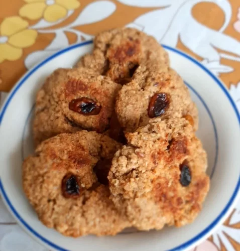 Galletas de avena y mantequilla de mani