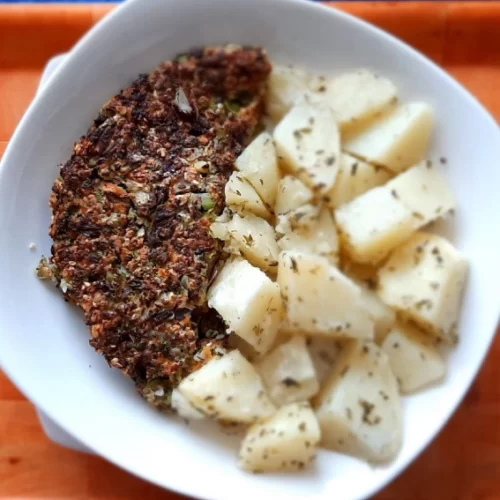 Tortilla de brócoli con papas cocidas