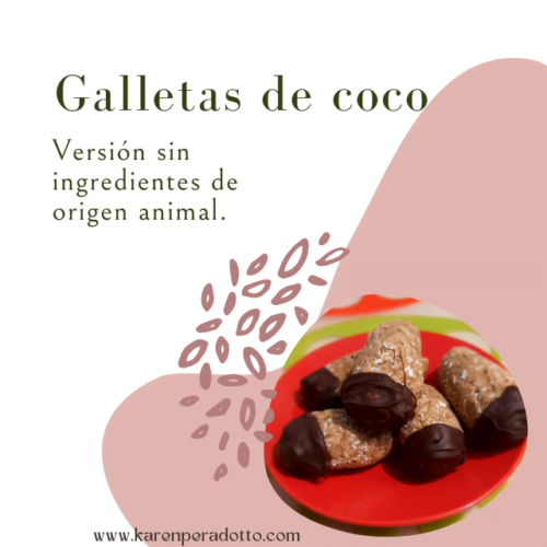 Galletas de coco versión sin huevo