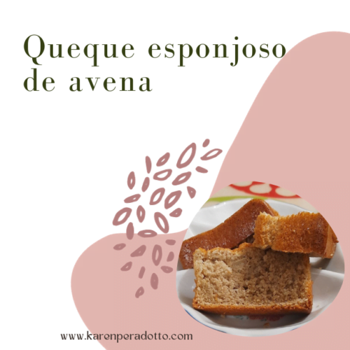 Queque esponjoso de avena